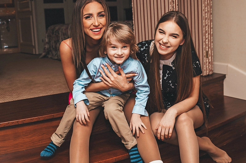 Viktorija Strelčiūnaitė su šeima