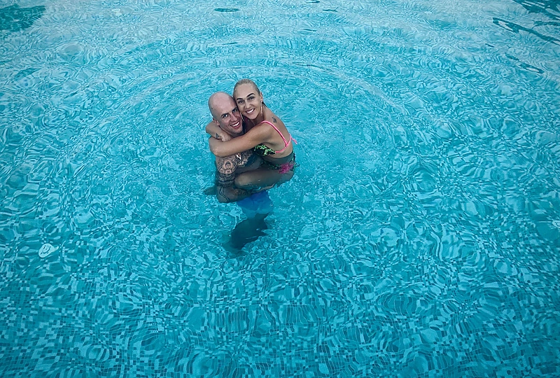 Indrės Stonkuvienės ir Vido Bareikio atostogų Egipte akimirka / Asmeninio archyvo nuotr.