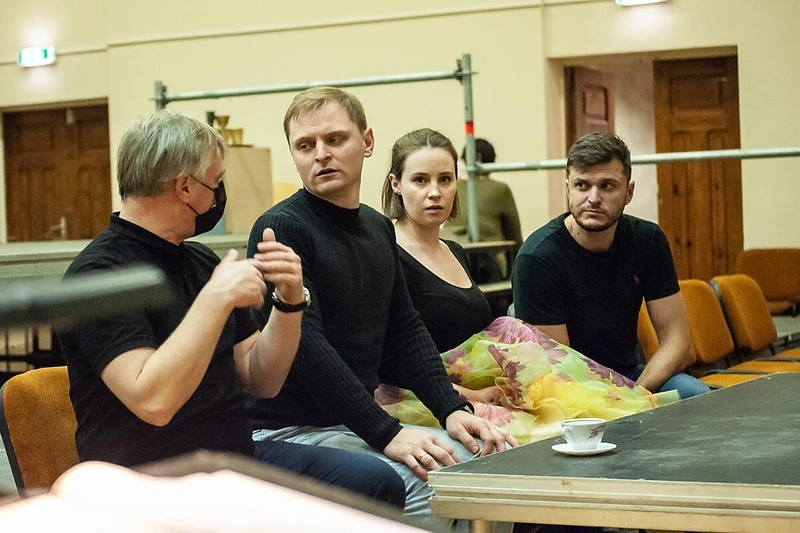 Operos „Pulko duktė“ repeticija / O.Kasabovos nuotr.