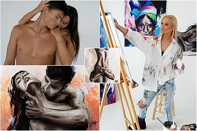 Kaip gimė G.Tilūnaitės „Passion“ paveikslų kolekcija: erotiškame video – Vasha ir Simonas Pham