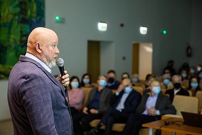 Merkinės dvarvietės atnaujinimo pristatymas / BNS nuotr.