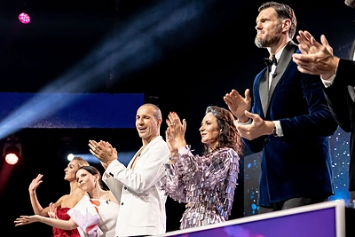 Šou „Kaukės“ akimirka / Svetlanos Bolnienės nuotr.