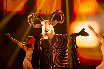 Šou „Kaukės“ akimirka / Svetlanos Bolnienės nuotr.