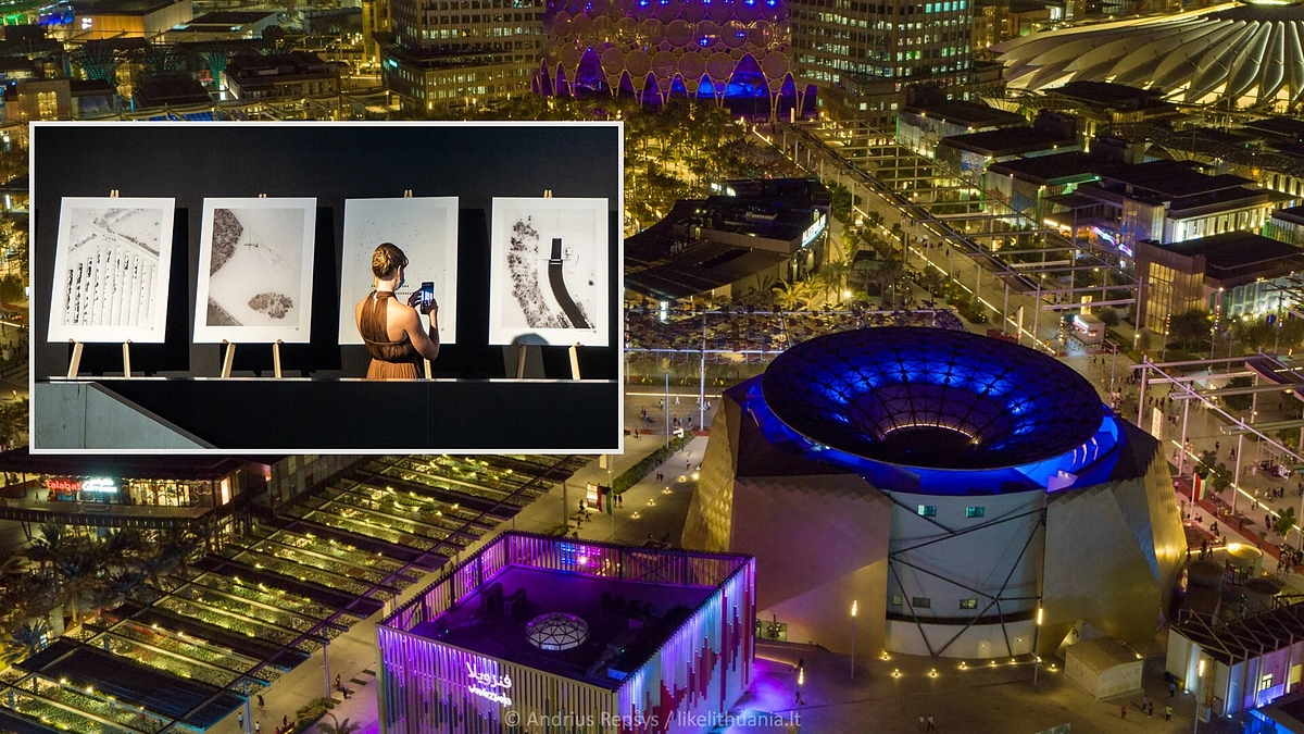 Andriaus Repšio fotografijų parodos „Saulės grafika“ atidarymas Dubajuje