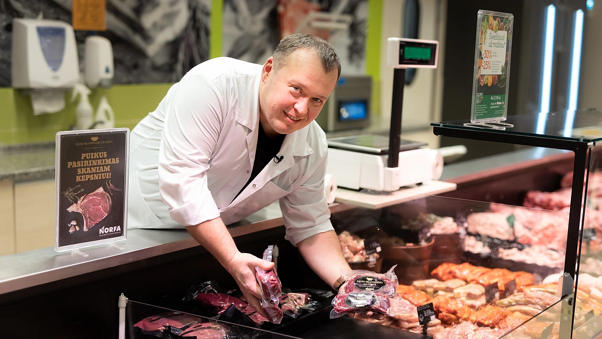 Brandintos jautienos paruošimas NORFOJE / Gretos Skaraitienės / BNS nuotr.