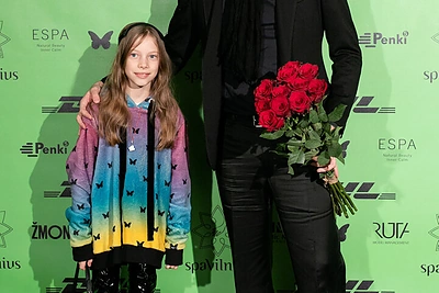 Saulius Prūsaitis su dukra Leonarda / Luko Balandžio nuotr.