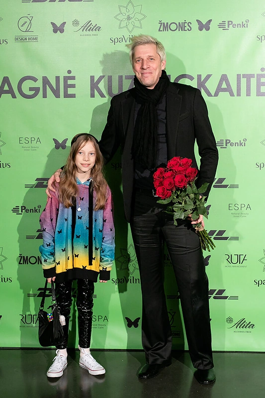 Saulius Prūsaitis su dukra Leonarda / Luko Balandžio nuotr.