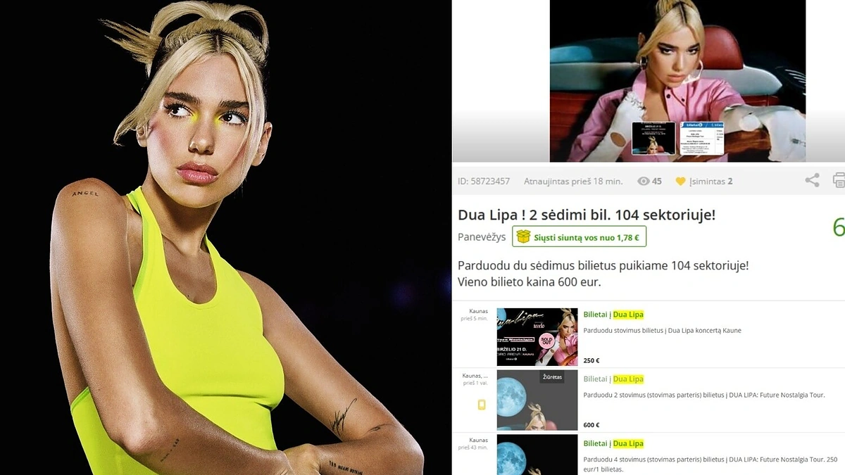 Dua Lipa / „Warner Music“ ir ekrano nuotr.