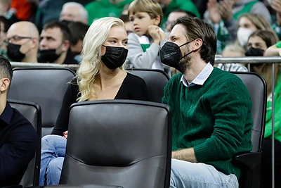 Justinas Jarutis su širdies drauge Urte / Teodoro Biliūno nuotr.