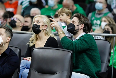 Justinas Jarutis su širdies drauge Urte / Teodoro Biliūno nuotr.