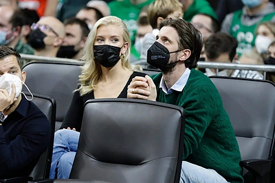 Justinas Jarutis su širdies drauge Urte / Teodoro Biliūno nuotr.