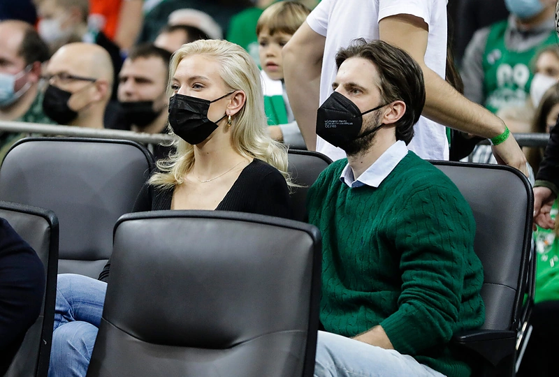 Justinas Jarutis su širdies drauge Urte / Teodoro Biliūno nuotr.