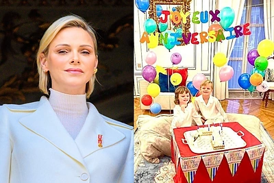 Monako valdovų dvynukams – 7-eri: vaikus sveikino ir iš viešumos dingusi princesė Charlene