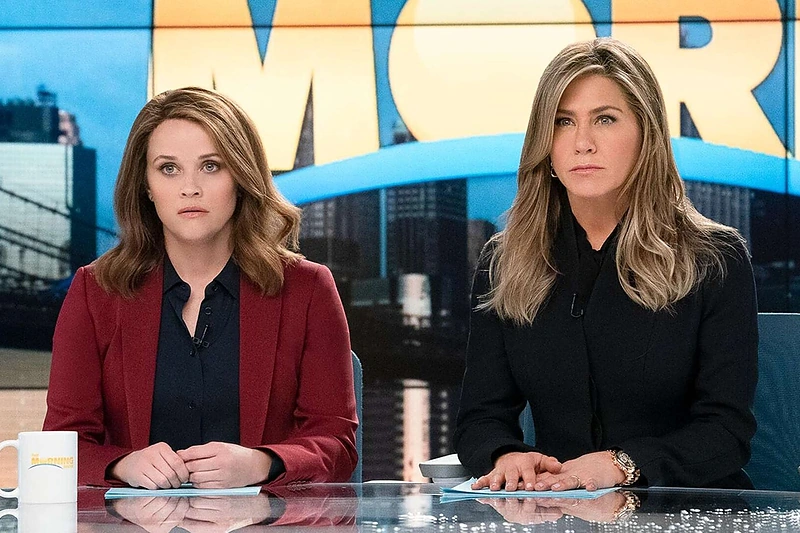 Reese Witherspoon ir Jennifer Aniston seriale „The Morning Show“ / Stop kadras
