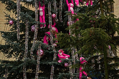 Kauno socialinės globos centre „Vija“ – eglučių įžiebimo šventė / Loretos Kondratės nuotr.