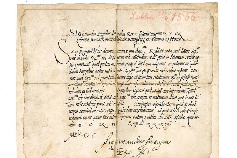 Žygimanto Augusto laiškas / Valdovų rūmų muziejaus nuotr.