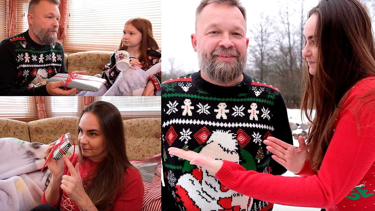 Martynas Starkus su šeima / TV3 nuotr.