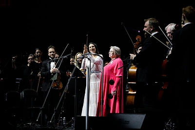 Asmik Grigorian ir Irenos Milkevičiūtės koncerto Kaune akimirka