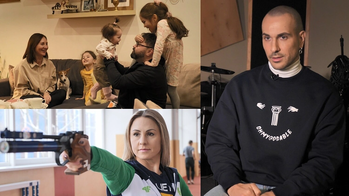 R.Karpis su šeima, L.Asadauskaitė ir V.Valiukevičius / LNK nuotr.