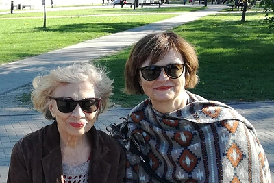 Elvyra Žebertavičiūtė su dukra Faustina, 2018 m. Mamos diena / Asmeninio archyvo nuotr.