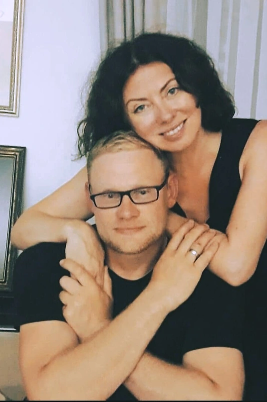 Daiva Tamošiūnaitė su broliu / Asmeninio albumo nuotr.