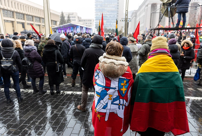 Sausio 13-ąją – protestas prie Seimo / Žygimanto Gedvilos nuotr.