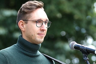Benas Bėrantas Purpurinio vakaro festivalyje / Asmeninio albumo nuotr.