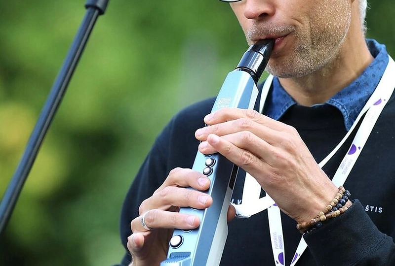 Justinas Žilinskas Purpurinio vakaro festivalyje / Asmeninio albumo nuotr.