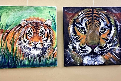 Česlovo Norvaišos paroda „Tigras“ / Asmeninio albumo nuotr.