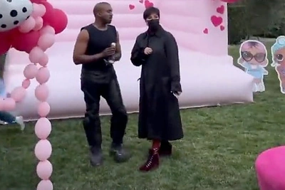 Kim Kardashian ir Kanye Westo dukros Chicago gimtadienio šventė / „Instagram“ nuotr.