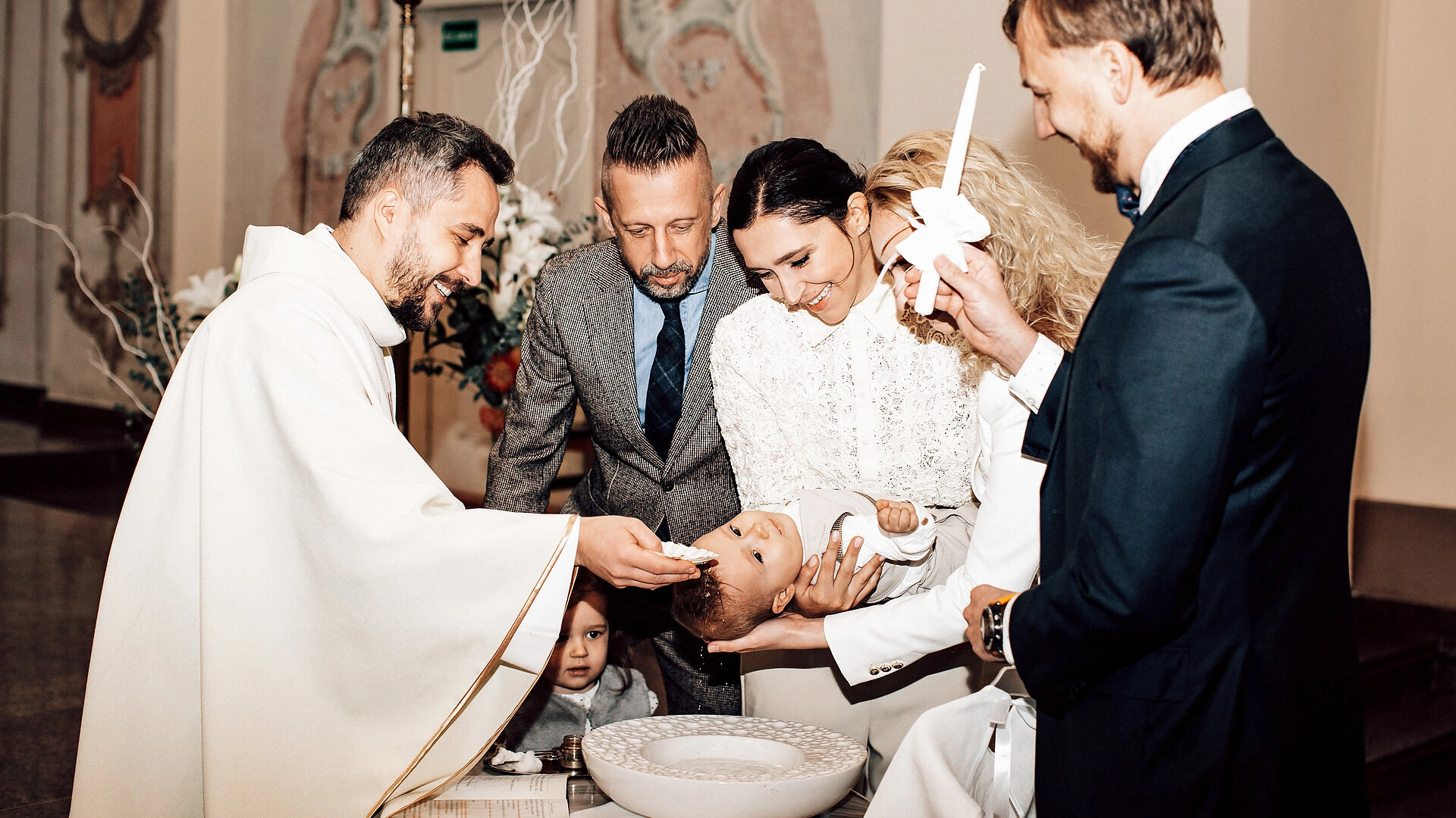 Krikštynų akimirka / Eglės Gendrėnaitės nuotrauka