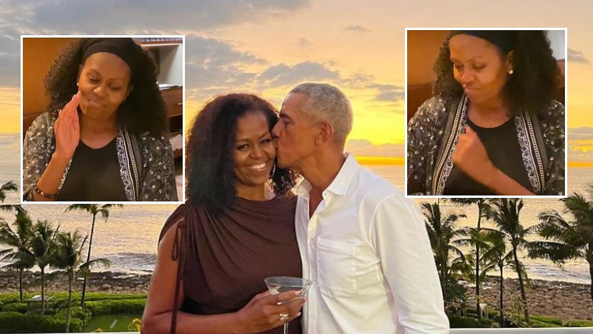 Michelle ir Barackas Obamos / Socialinių tinklų nuotr.