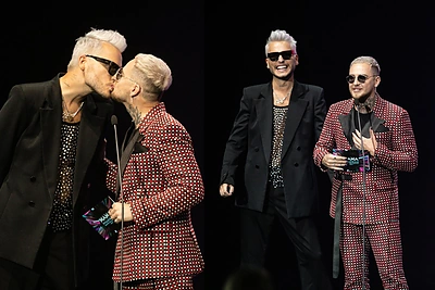 Apdovanojimų scenoje – Naglio Bieranco ir Luko Griciaus bučinys: paaiškino, kas yra meilė