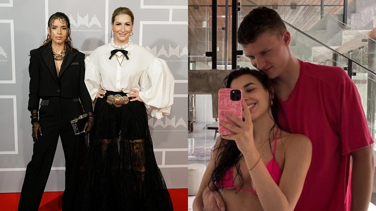 Maria Randers su mama Daina Bosas ir vaikinu Benu / Teodoro Biliūno ir asmeninio albumo nuotr.