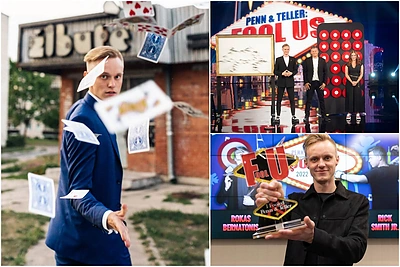 Lentvarietis Rokas Bernatonis laimėjo kultinį JAV magijos šou „Fool us“