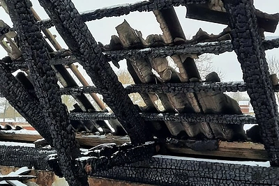 Adelės Karaliūnaitės žolelių cecho gaisro pasekmės / Asmeninio albumo nuotr.