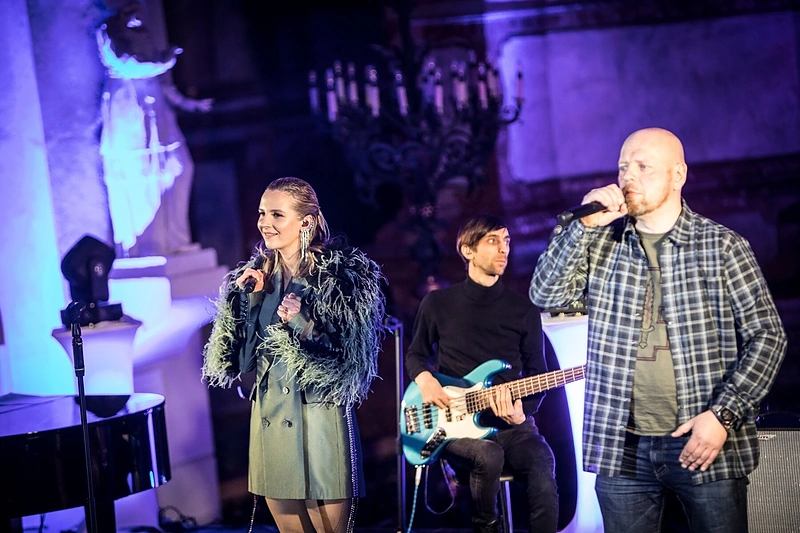 Ievos Narkutės koncerto „Meilės nutylėjimai“ akimirka / Martyno Vitėno nuotr.