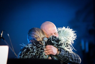 Ievos Narkutės koncerto „Meilės nutylėjimai“ akimirka / Martyno Vitėno nuotr.