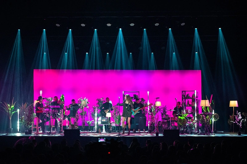 „Meilės kliošo“ koncerto akimirka / Nendrės Žilinskaitės nuotr.