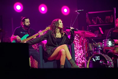 „Meilės kliošo“ koncerto akimirka / Nendrės Žilinskaitės nuotr.