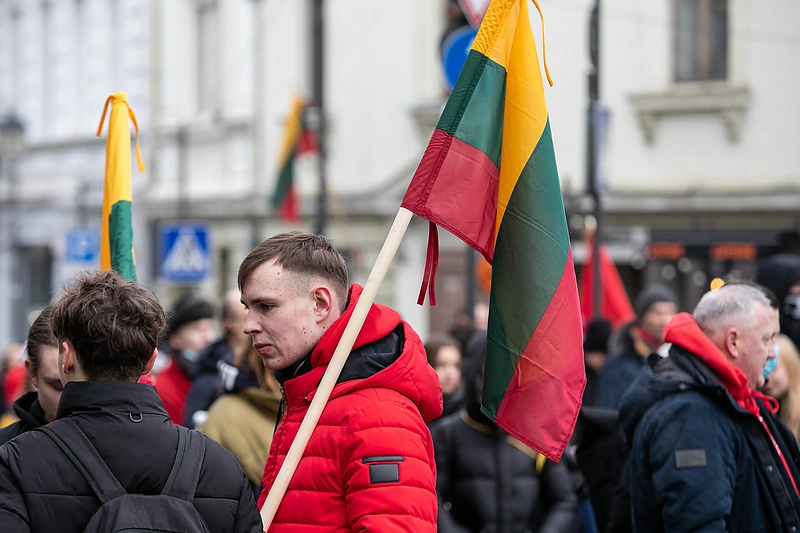 Tradicinė jaunimo eisena „Lietuvos valstybės keliu“ / Pauliaus Peleckio nuotr.