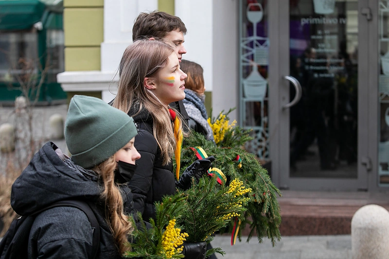 Tradicinė jaunimo eisena „Lietuvos valstybės keliu“ / Pauliaus Peleckio nuotr.