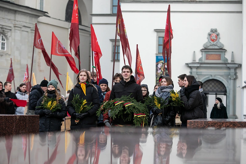 Tradicinė jaunimo eisena „Lietuvos valstybės keliu“ / Pauliaus Peleckio nuotr.