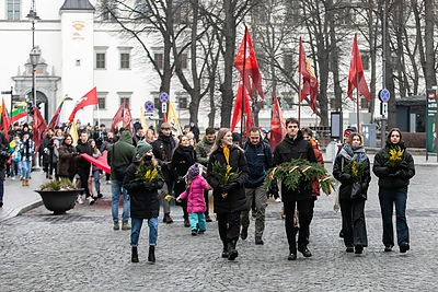 Tradicinė jaunimo eisena „Lietuvos valstybės keliu“ / Pauliaus Peleckio nuotr.