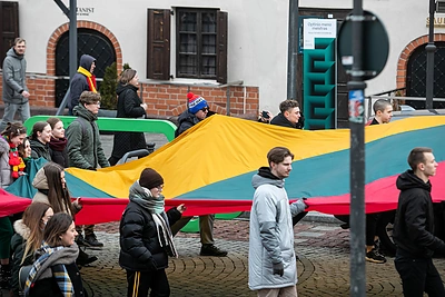 Tradicinė jaunimo eisena „Lietuvos valstybės keliu“ / Pauliaus Peleckio nuotr.