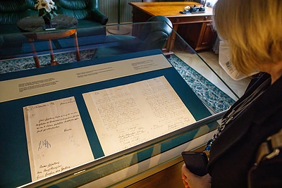 Vasario 16-osios Akto ekspozicija / Eriko Ovčarenko nuotr.