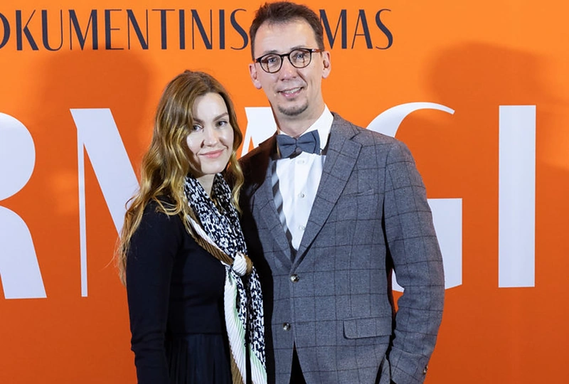 Vytautas Kernagis jaunesnysis su mylimąja Indre / Lukas Balandis / BNS nuotr.