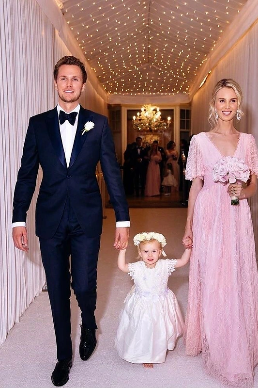 Barronas Hiltonas II su žmona Tessa ir dukra Millou / Socialinių tinklų nuotr.