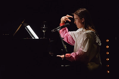 Gabrielės Vilkickytės koncerto akimirka / Ryčio Šeškaičio nuotr.