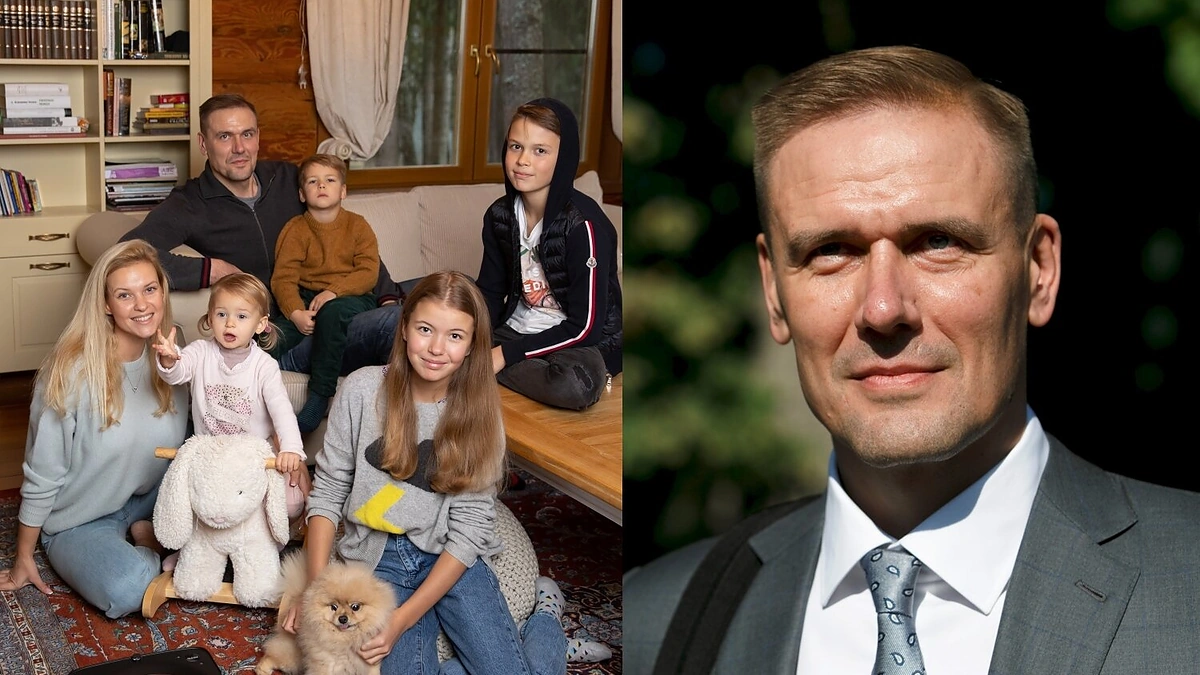 Robertas Javtokas su šeima / Teodoro Biliūno nuotr.